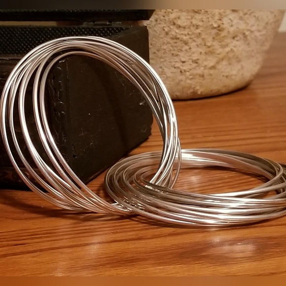 Silpada Sterling Silver 21-Bangle Bracelet - Picture 2 of 9